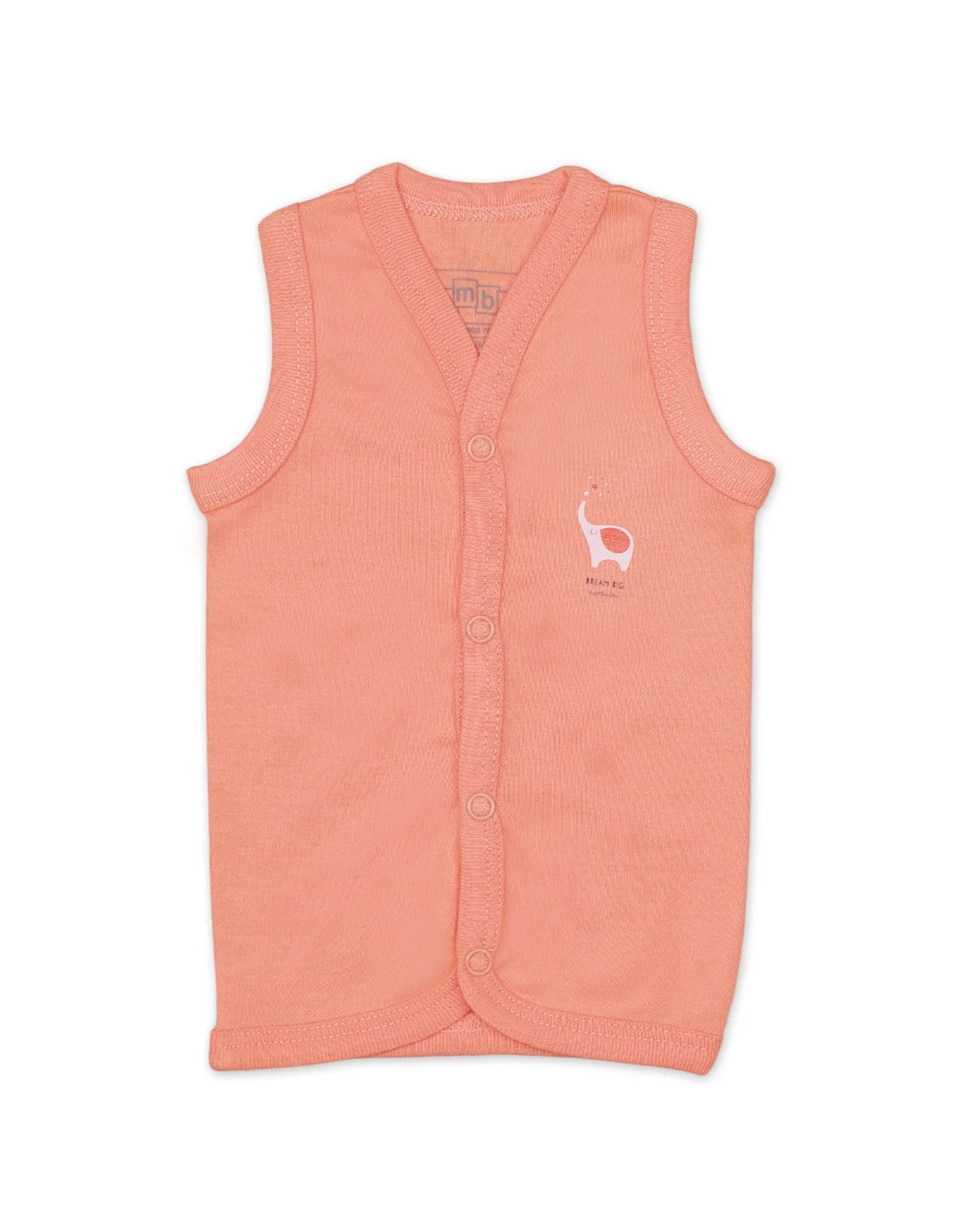 Zubaida's Vests with Elephant Theme Unisex- Pack of 3 - Image 2