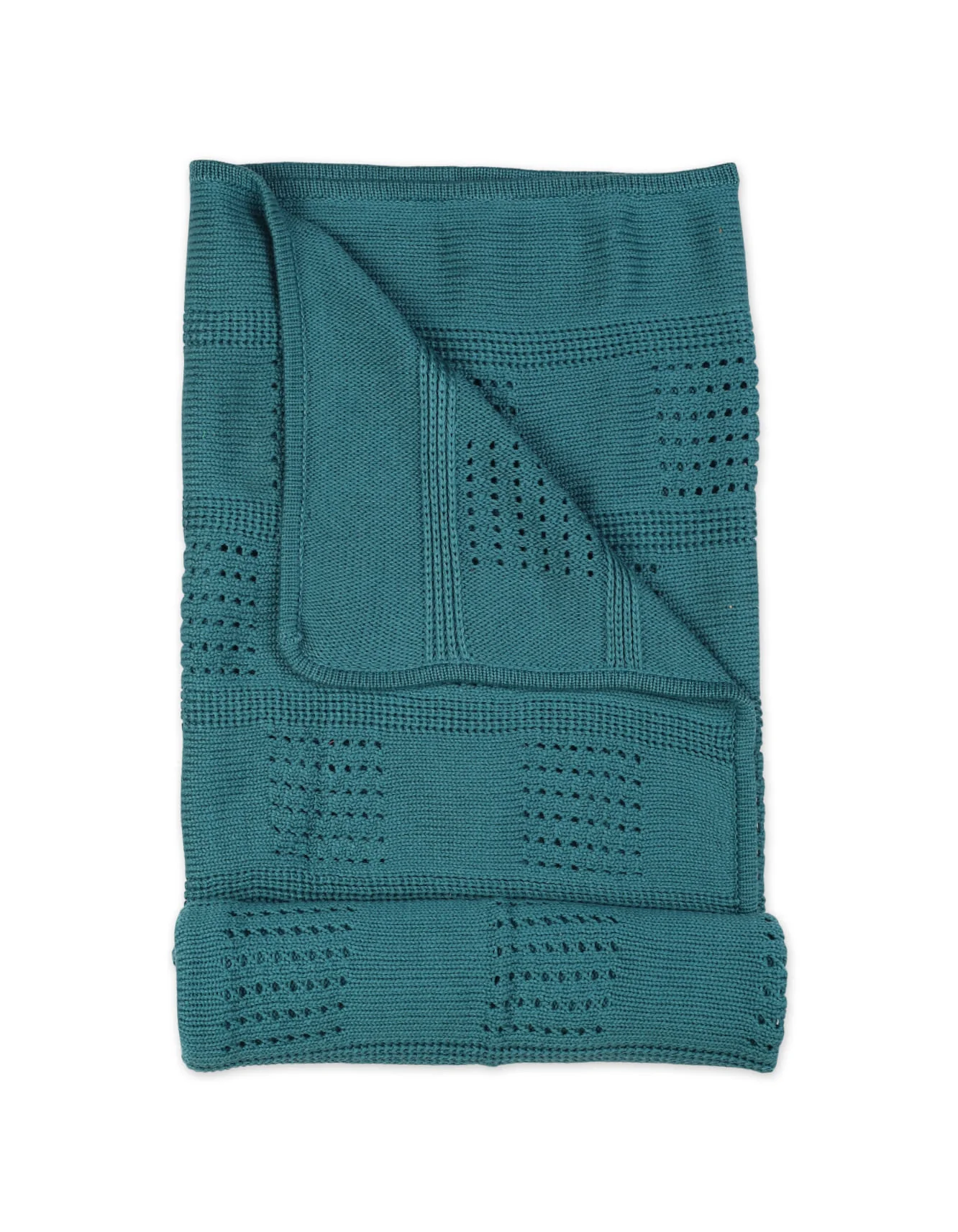 Multi-Purpose Woolen Baby Blanket Teal at Zubaidas Official™ Pakistan