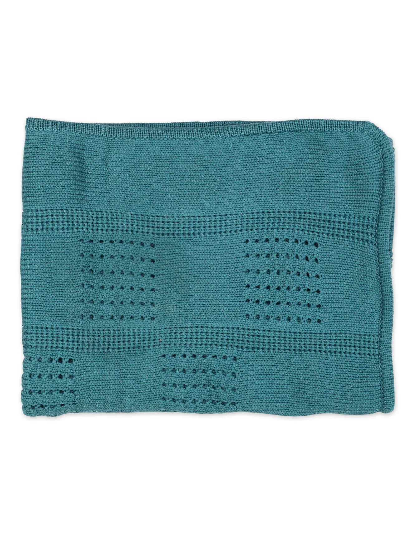 Multi-Purpose Woolen Baby Blanket Teal at Zubaidas Official™ Pakistan - Image 3