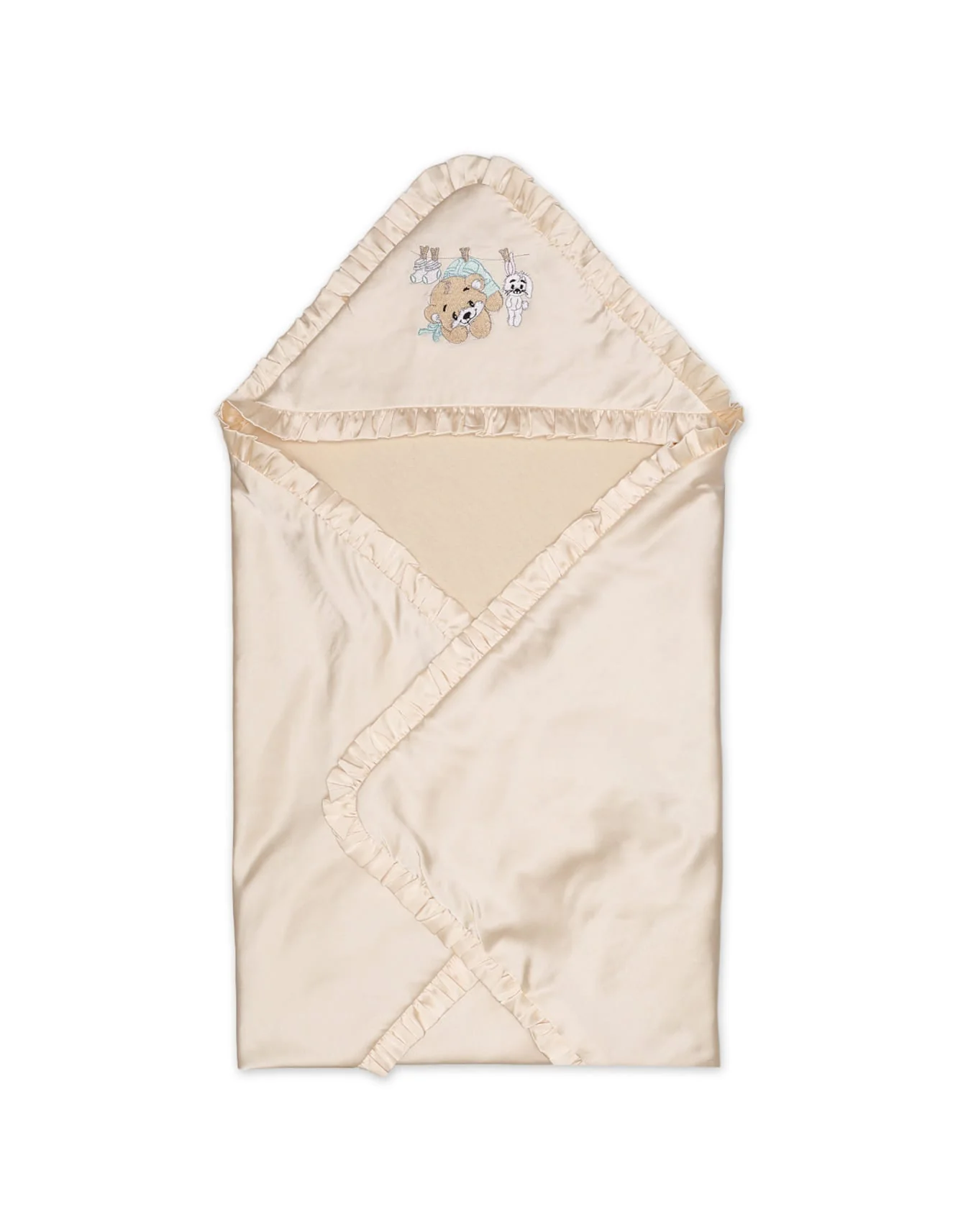 Zubaida's Wrapping Sheet Satin Peach