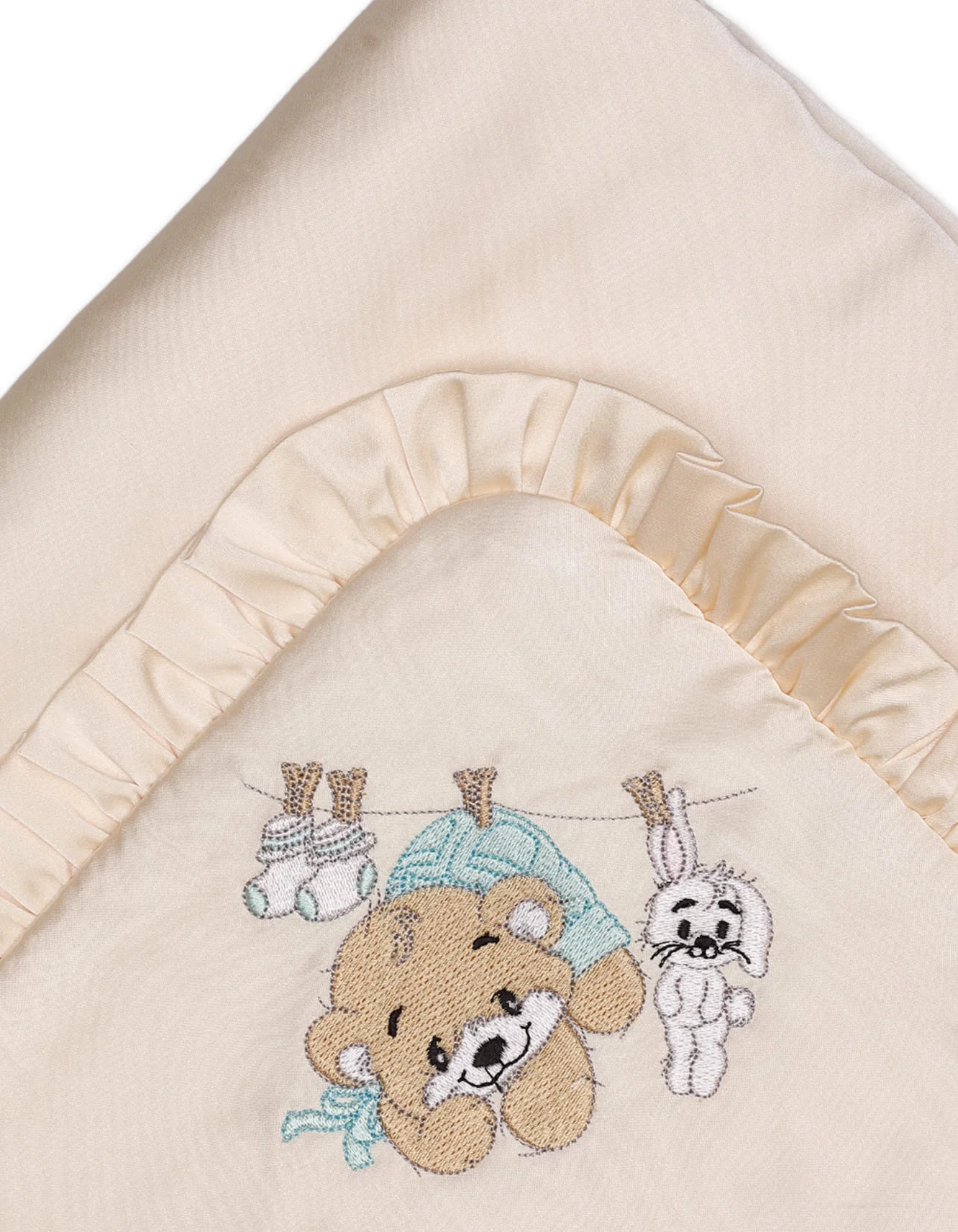 Zubaida's Wrapping Sheet Satin Peach - Image 2