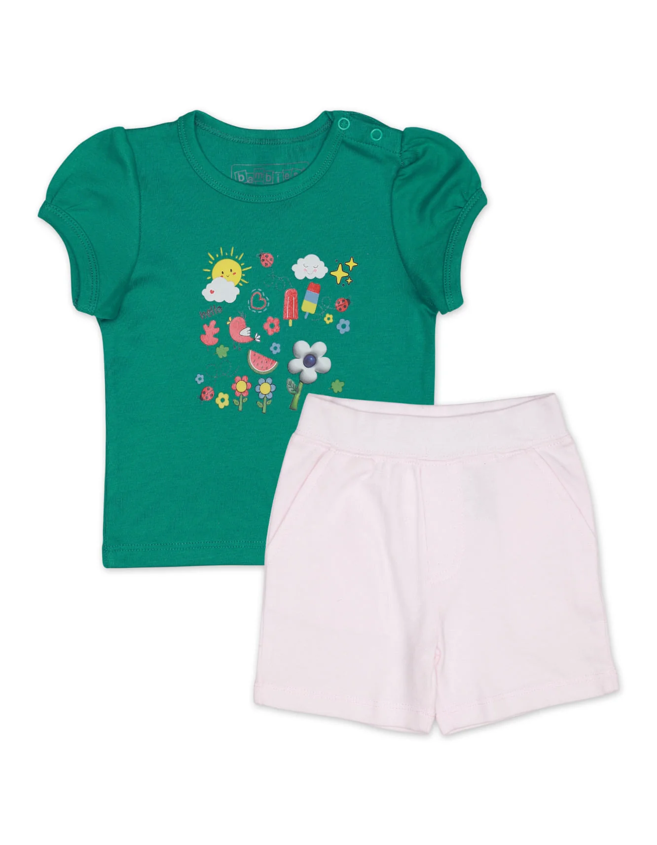 Zubaida's Cheerful 2 Pcs Suit Set