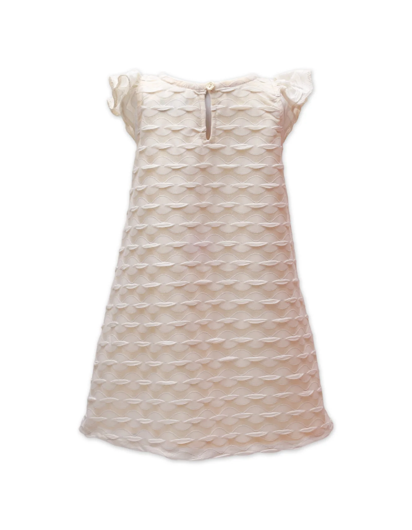 Zubaida's Elegant Textured Bow Dress with Purse - Image 4