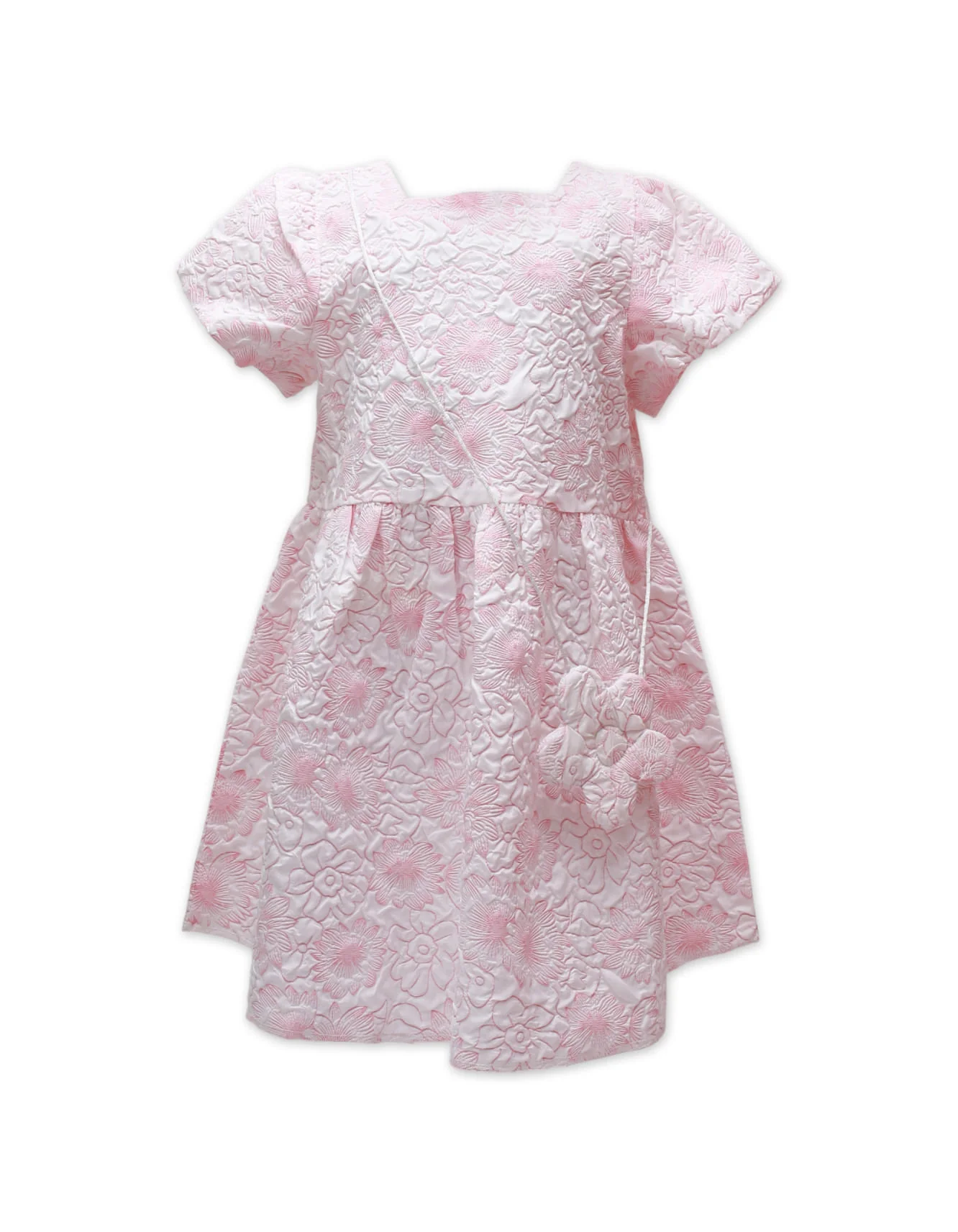 Zubaida's Jacuqard Party Dress with Purse