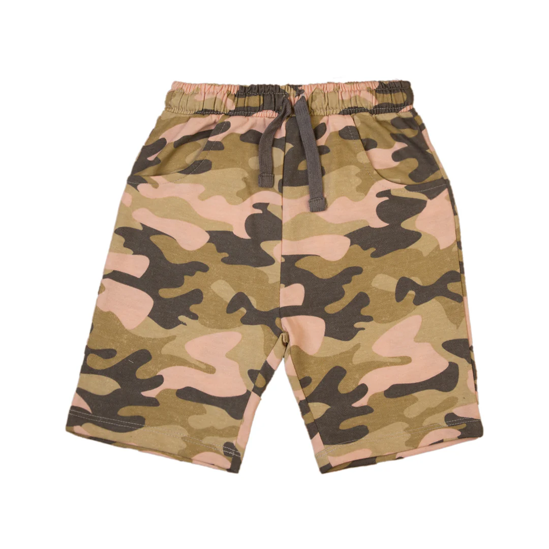 Zubaida's Breathable & Relaxed Fit Camo Shorts