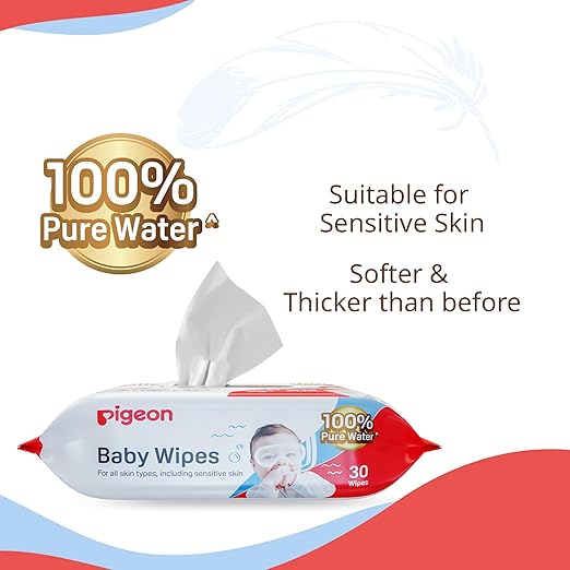 Zubaida's Pigeon Wipes Pure Water 30 Sheets - P79479 - Image 3