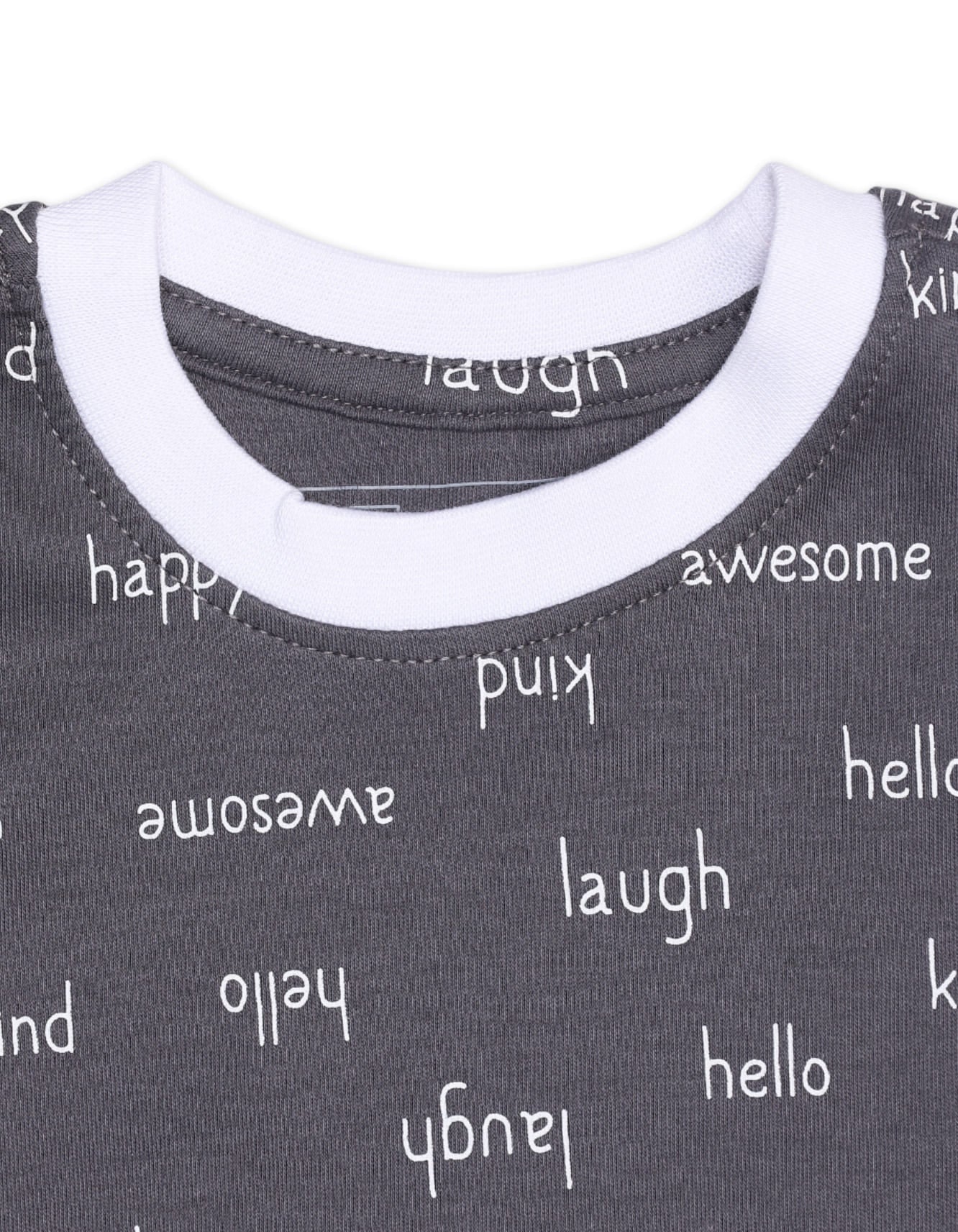 Zubaida's Playful Word Print T-Shirt - Image 2