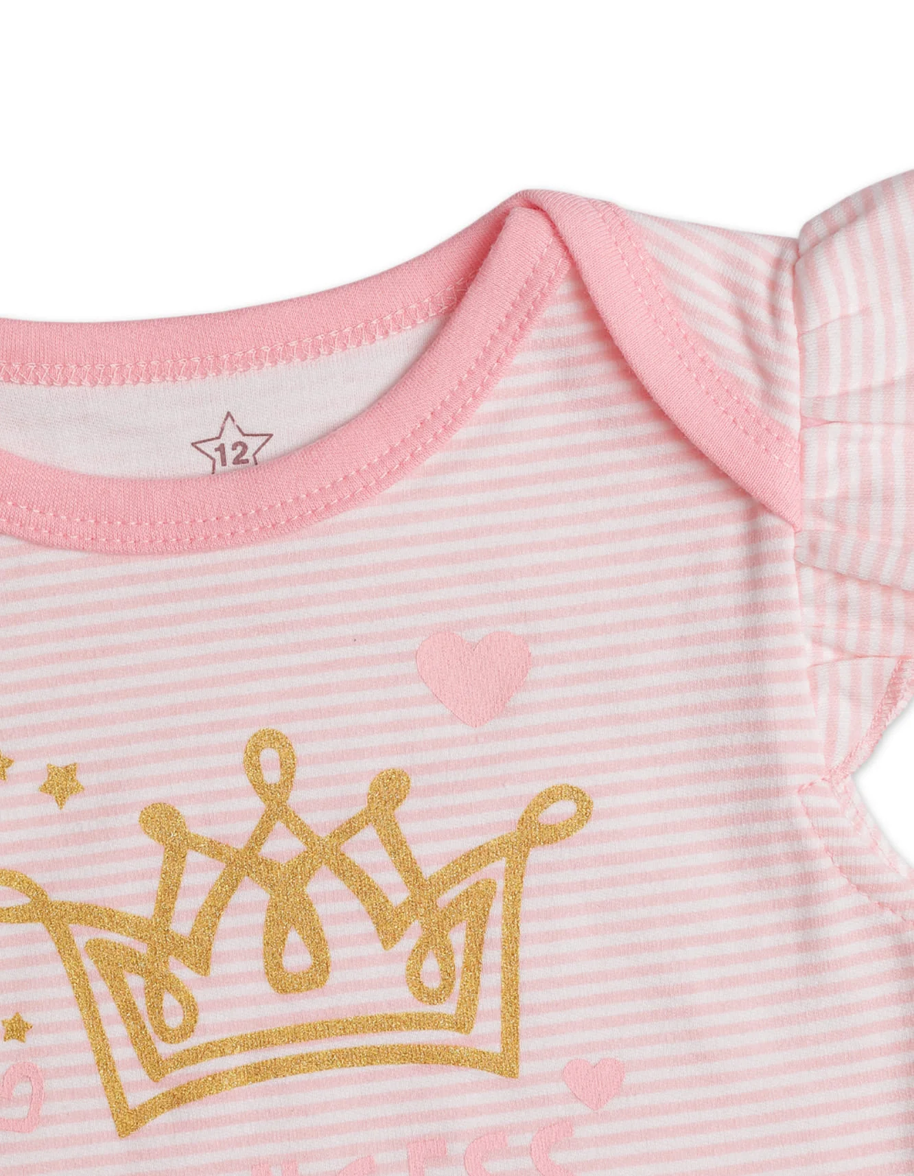 Zubaida's Princess 3 Pcs Bodysuit Set with a coordinating Hat - Image 2
