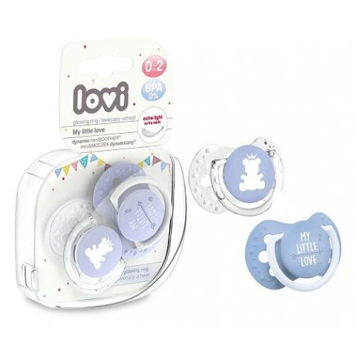 Lovi Silicone Dynamic Soother 0-2 M Pack of 2 22/847 at Zubaidas Official™ - Image 2