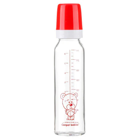 Canpol Babies Narrow Neck Glass Bottle 240 ML 42/101 at Zubaidas Official™