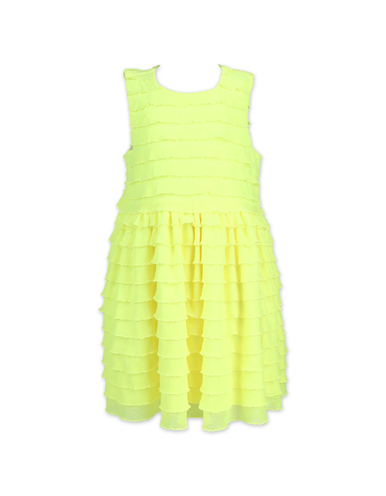 Zubaida's Vibrant Neon Multi-Layered Dress