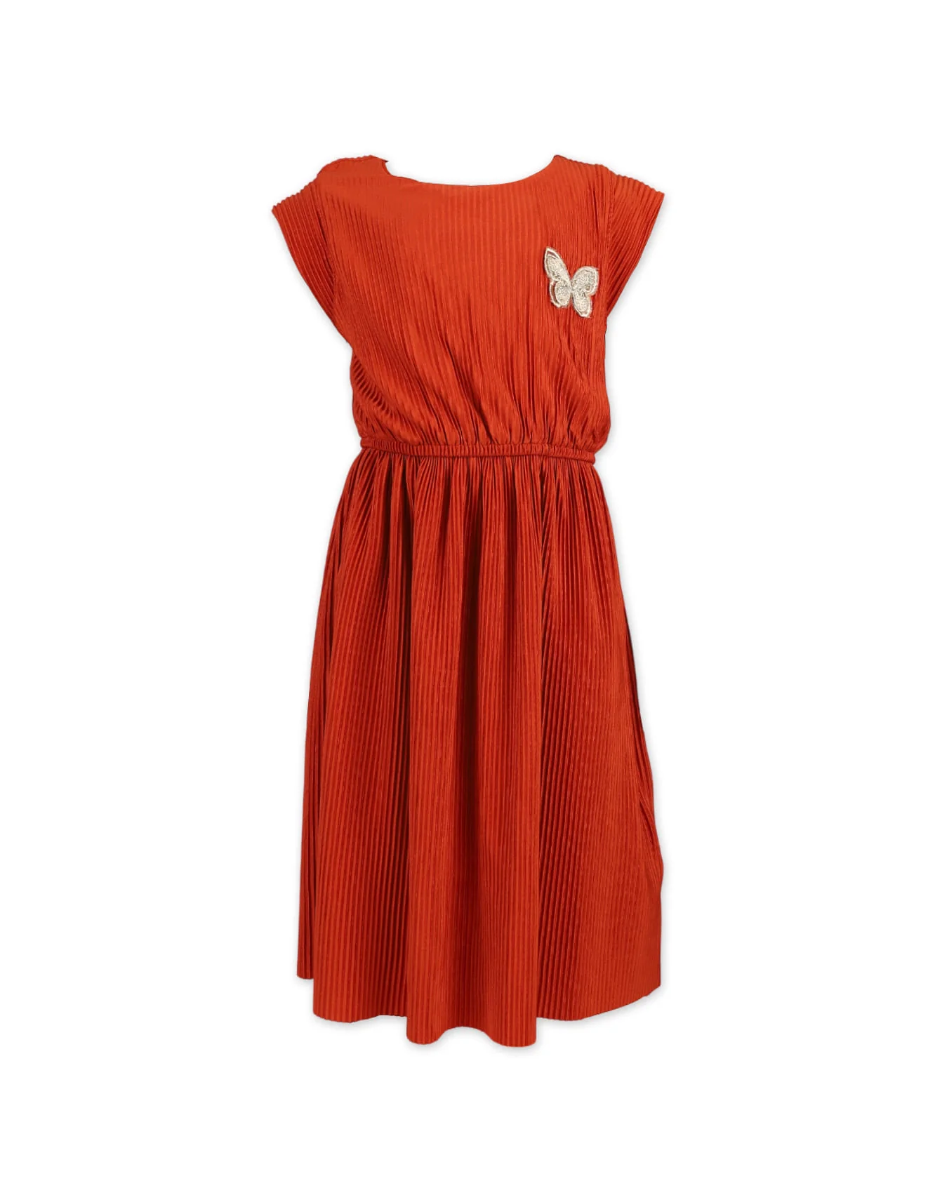 Zubaida's Graceful Pleated Flowing Dress