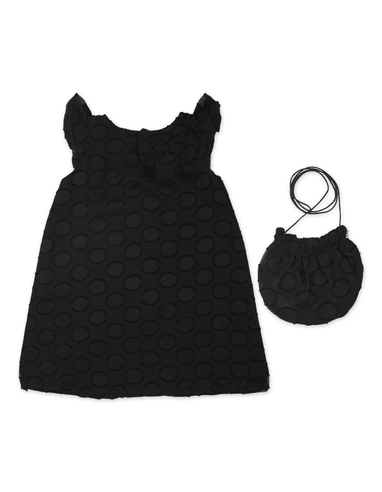 Zubaida's Enchanting Dotted Dress + Matching Drawstring Purse