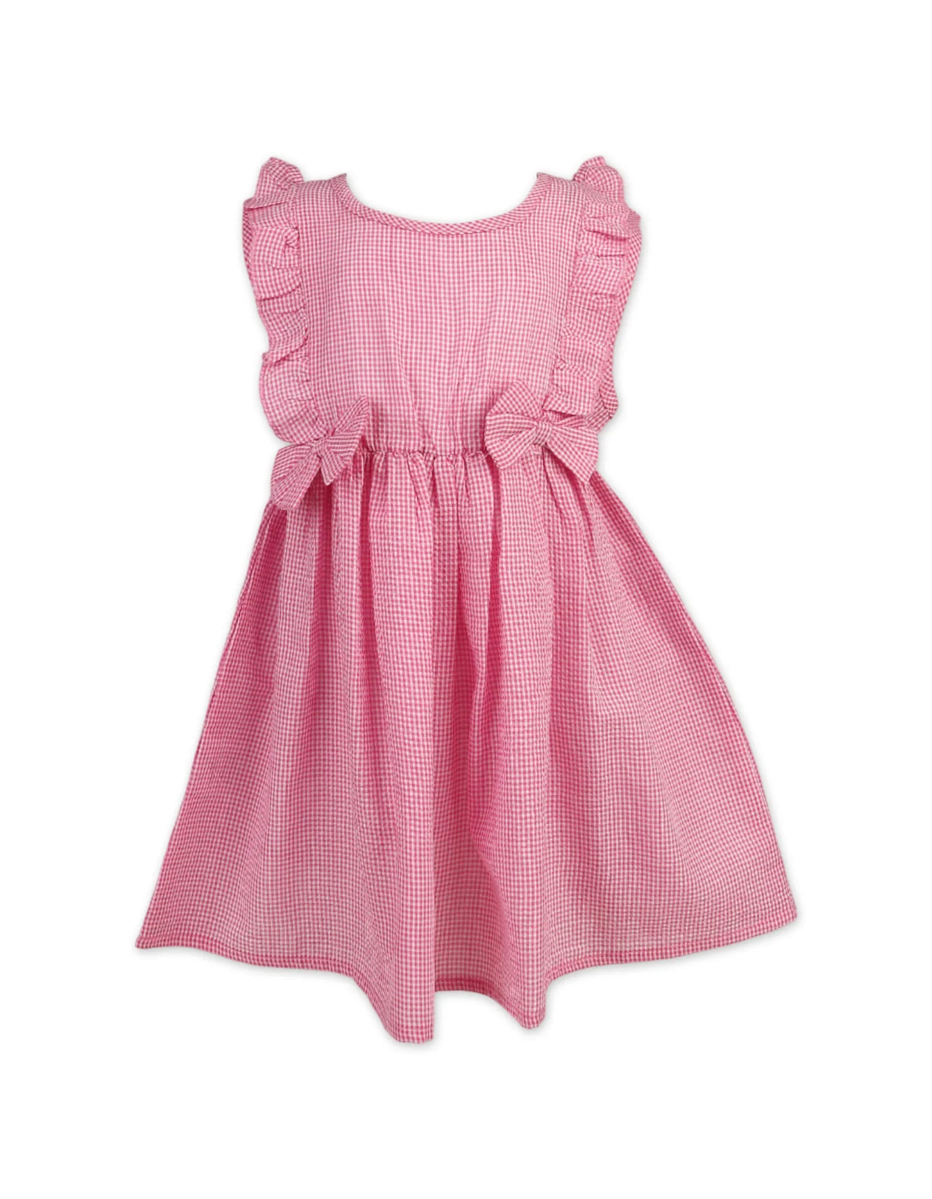 Dress Ruffled with Classical Gingham Print at Zubaidas Official™ Pakistan