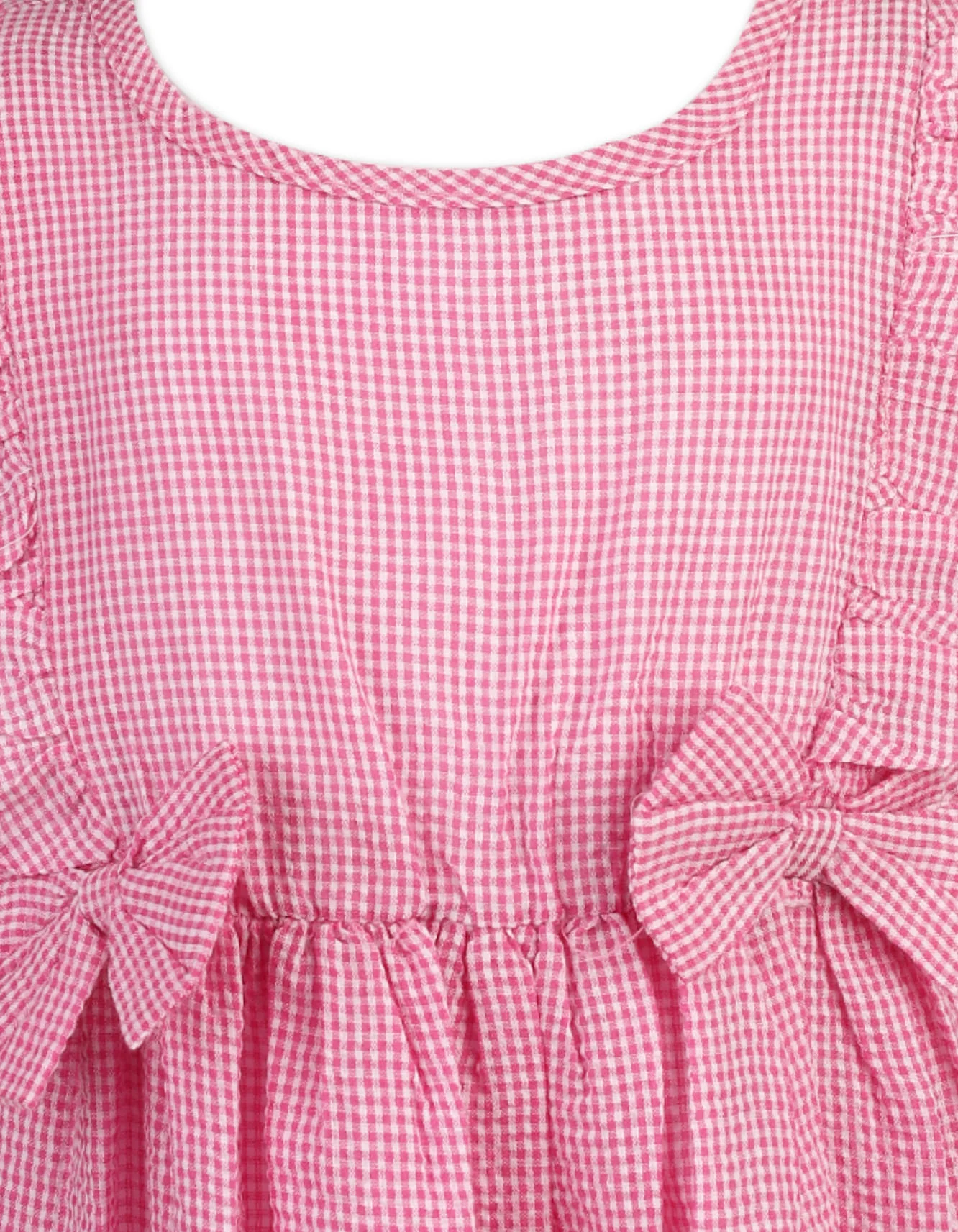 Dress Ruffled with Classical Gingham Print at Zubaidas Official™ Pakistan - Image 3