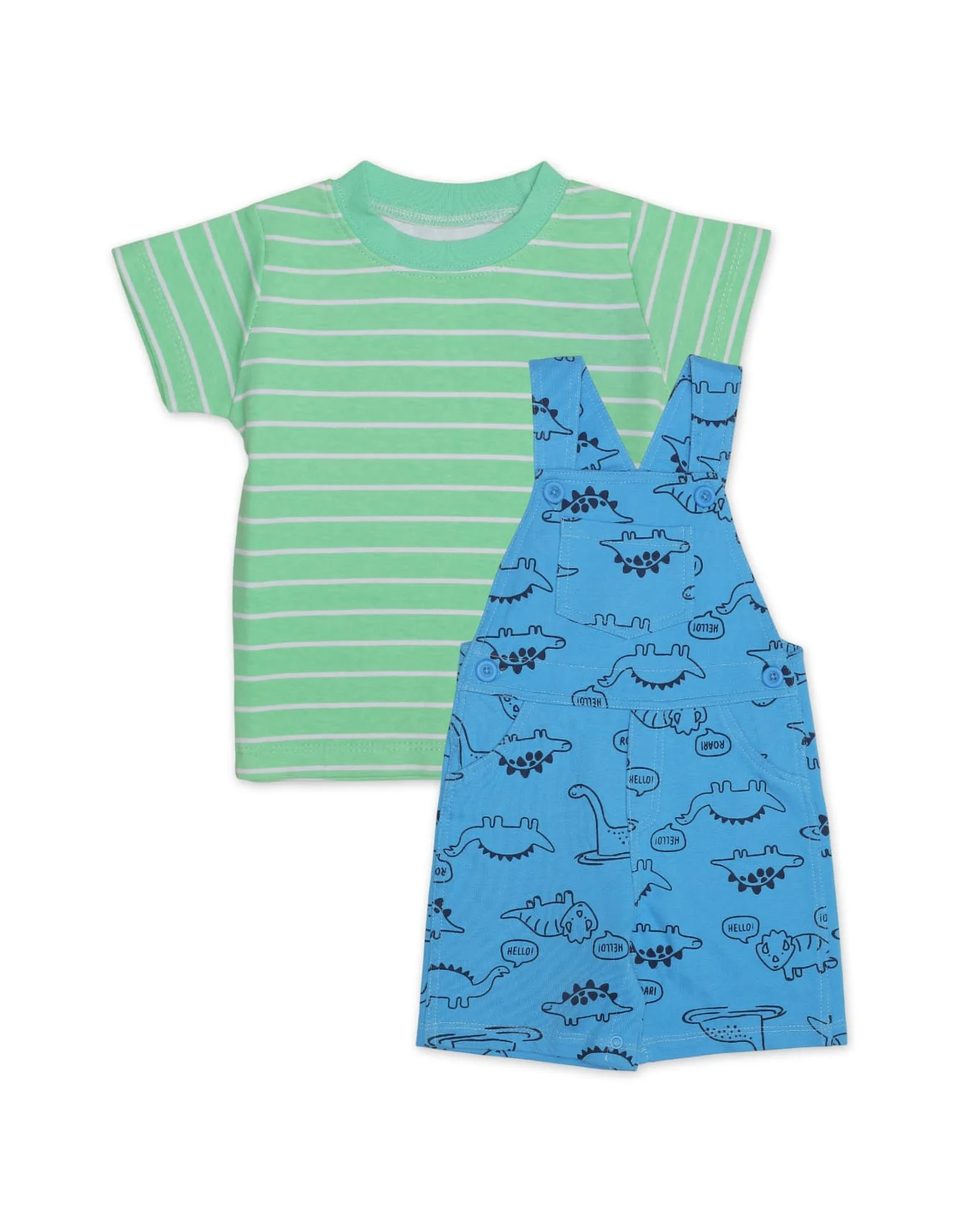 Zubaida's 2 Pcs Dino Romper Suit Set