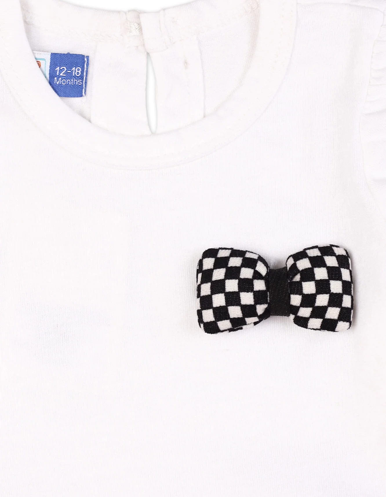 Casual Dress Black and White Bow at Zubaidas Official™ Pakistan - Image 3