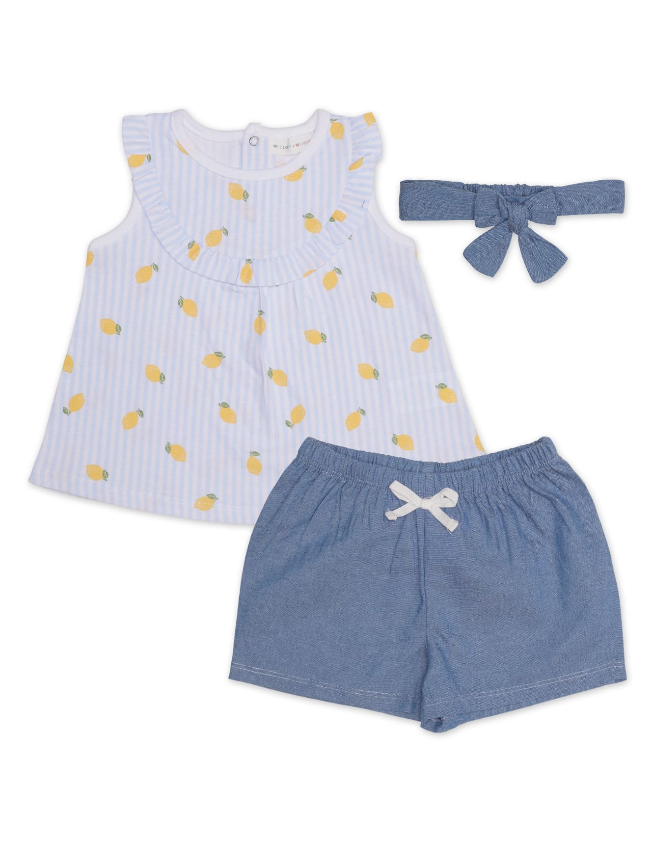 Zubaida's Adorable 3 Pcs Suit Set with a coordinating Headband