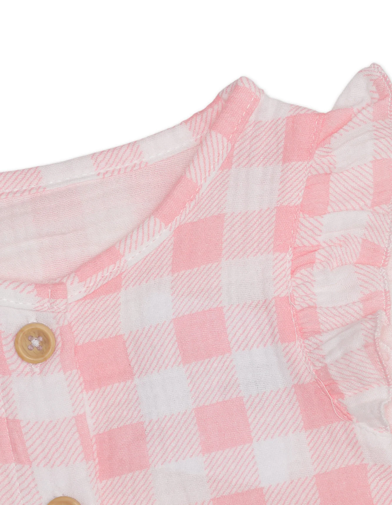 Zubaida's Gingham 3 Pcs Suit Set with a coordinating Headband - Image 4