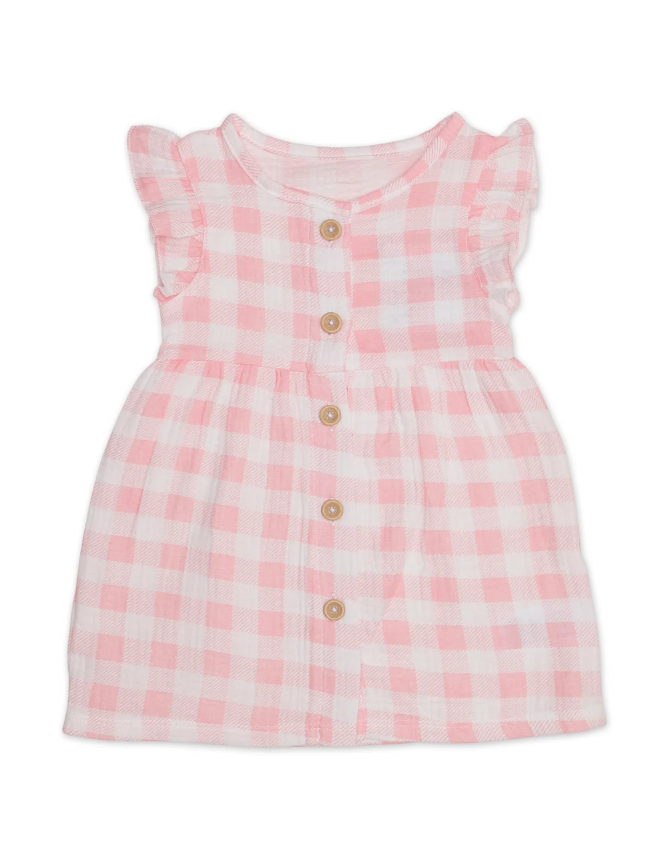 Zubaida's Gingham 3 Pcs Suit Set with a coordinating Headband - Image 5