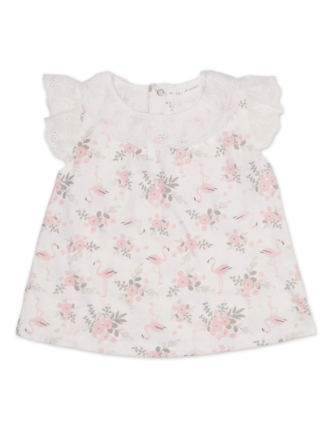 Zubaida's Floral 3 Pcs Suit Set with a coordinating Headband - Image 3