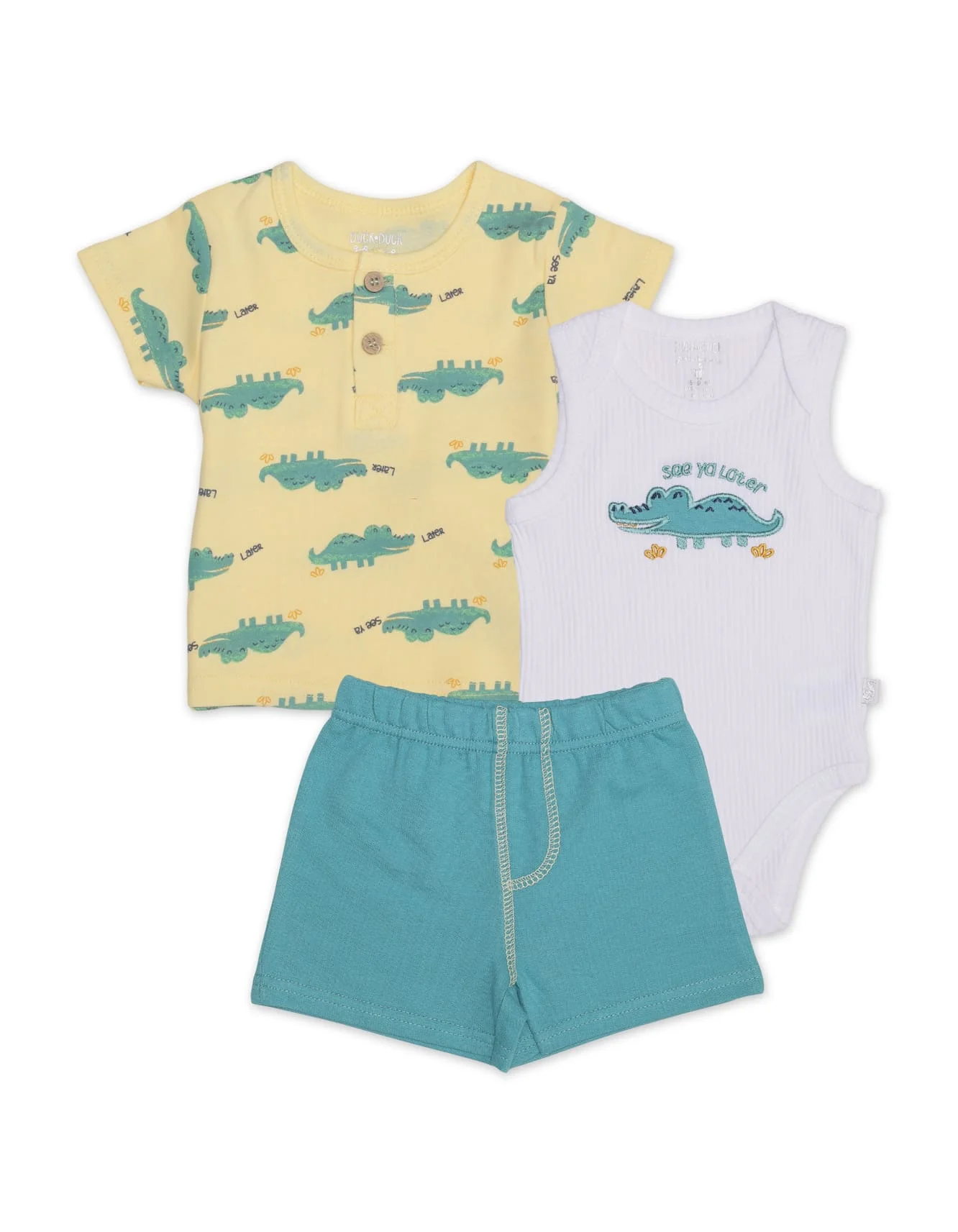 Zubaida's Crocodile 3 Pcs Suit Set