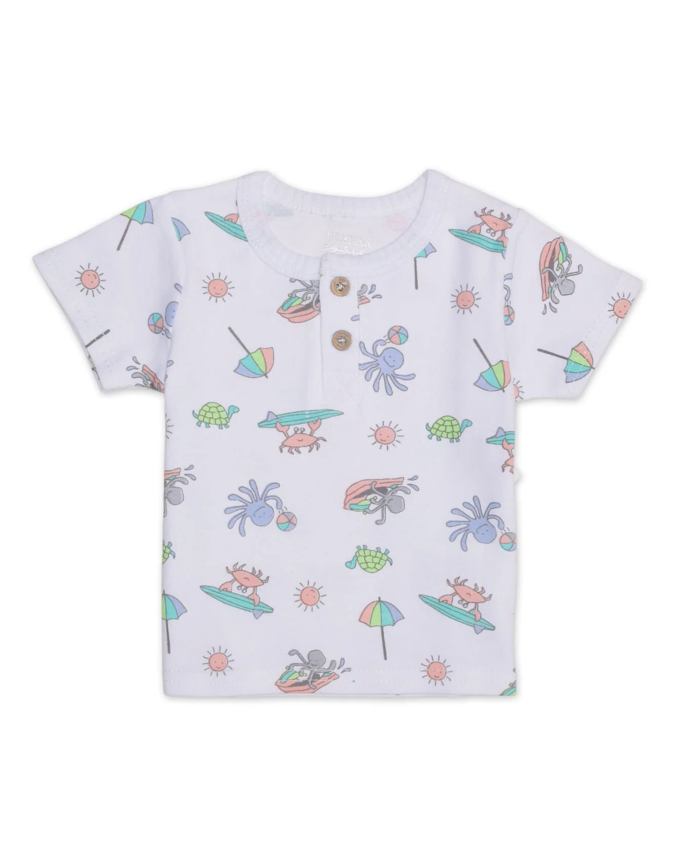 Zubaida's Sea World 3 Pcs Suit Set - Image 2