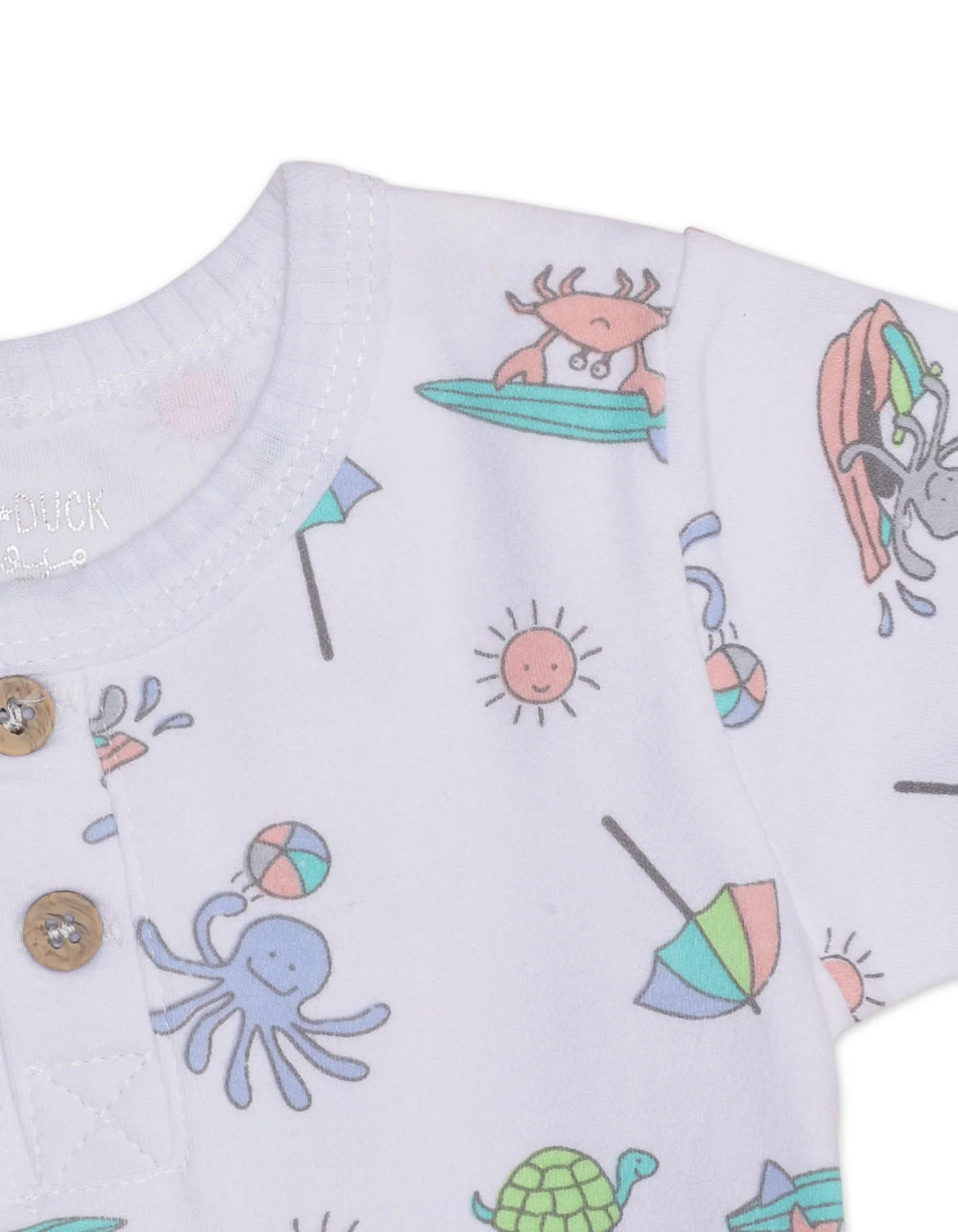 Zubaida's Sea World 3 Pcs Suit Set - Image 3