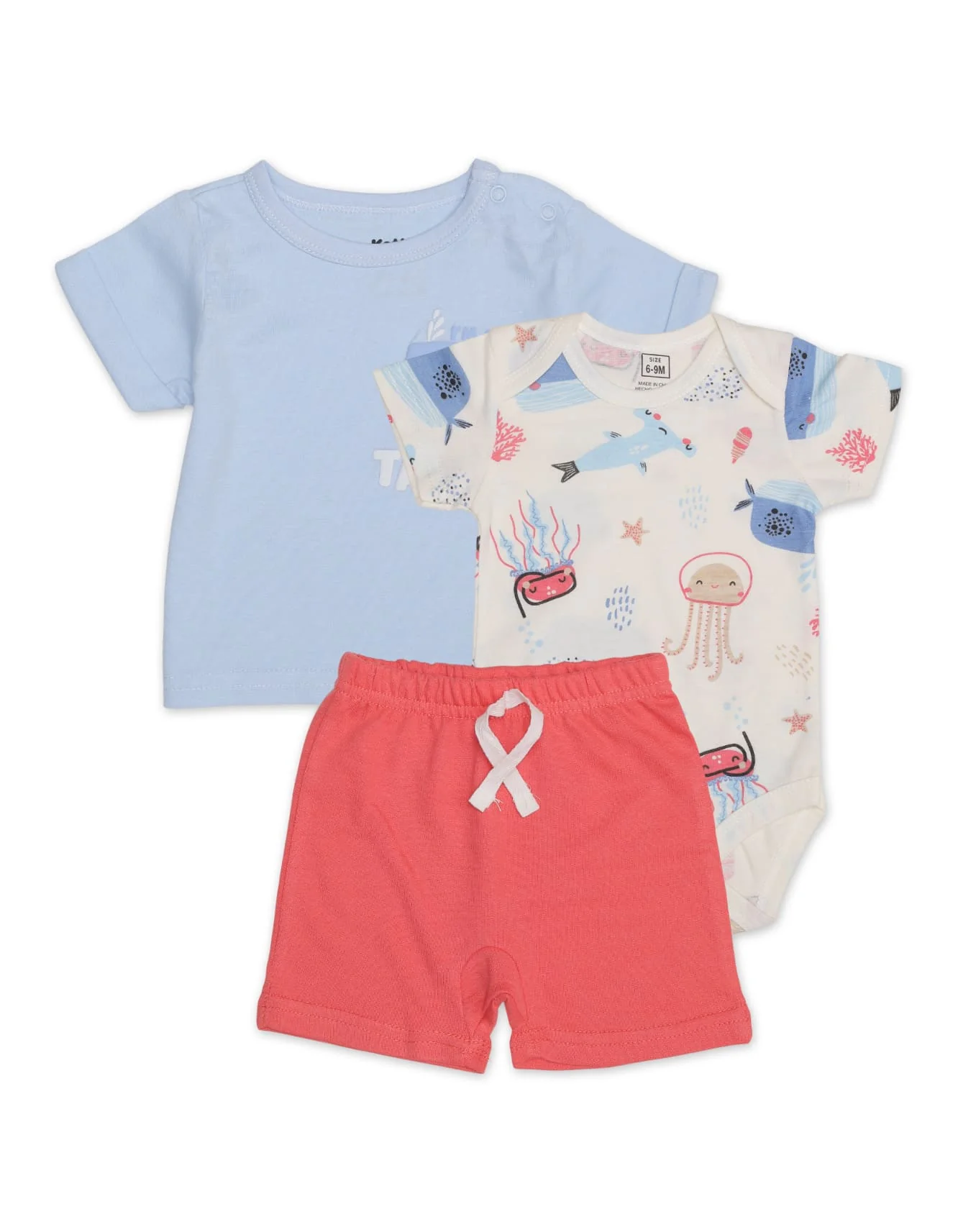 Zubaida's Sea World 3 Pcs Suit Set