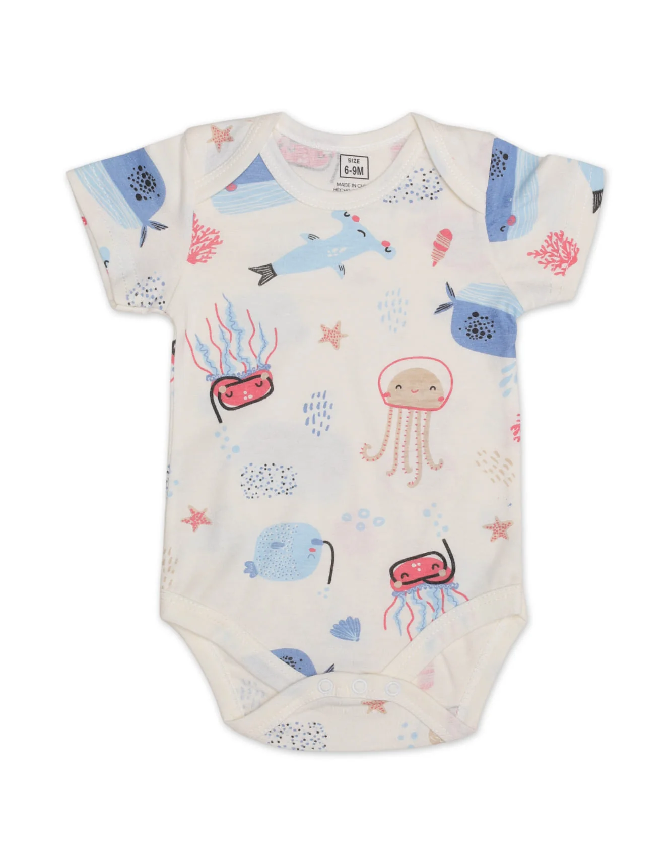 Zubaida's Sea World 3 Pcs Suit Set - Image 4