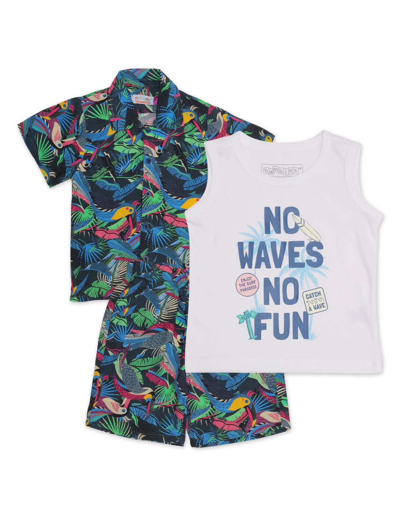 Zubaida's Hawaiian 3 Pcs Suits Set