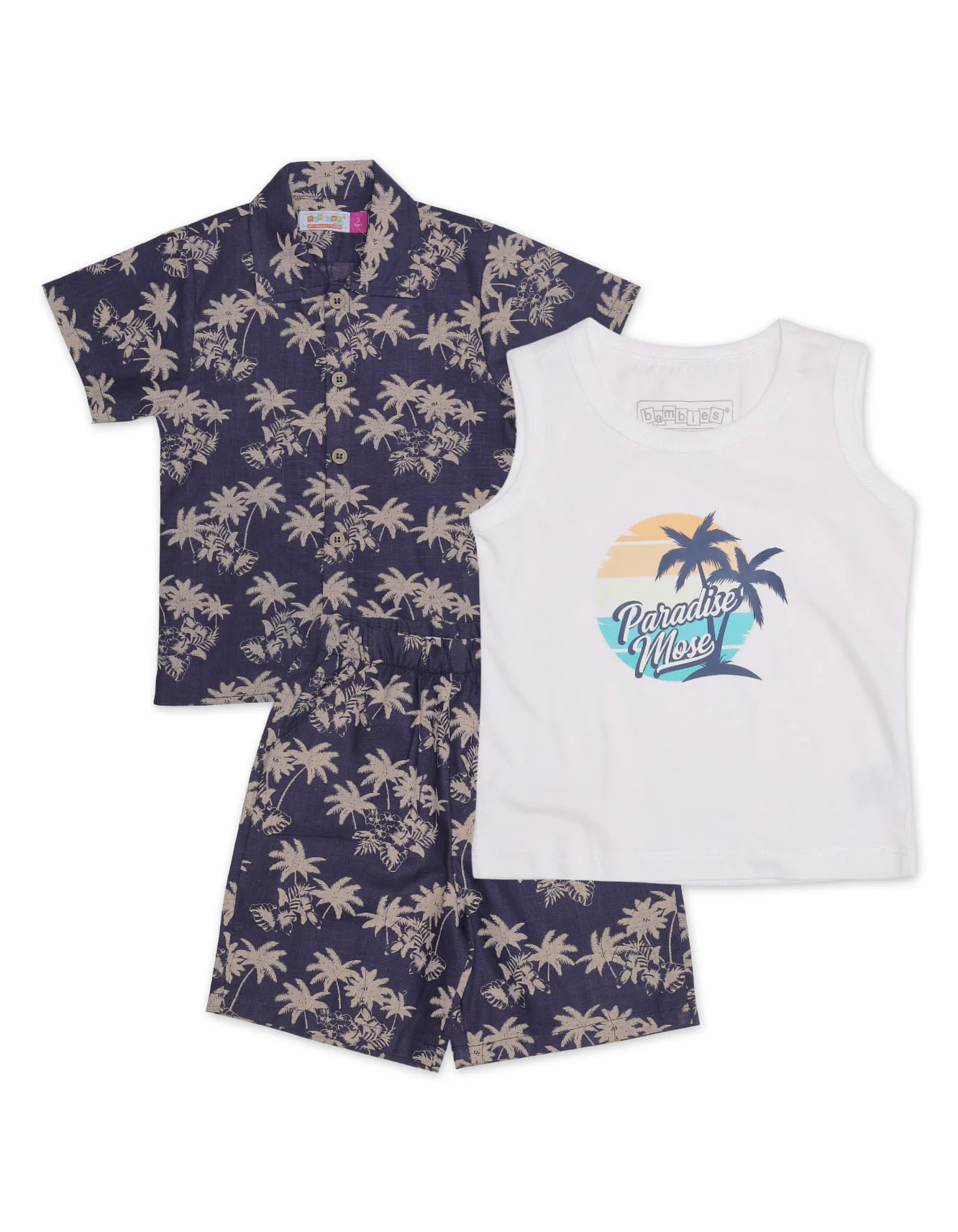 Zubaida's Hawaiian 3 Pcs Suits Set