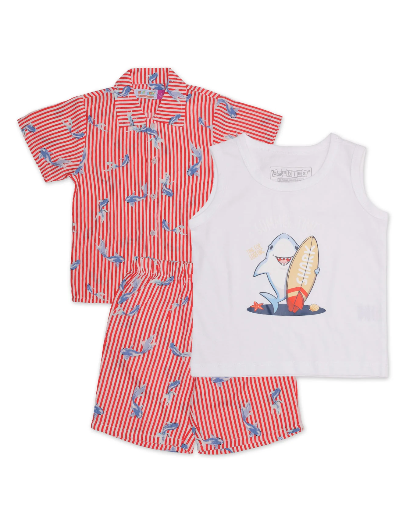 Zubaida's Hawaiian 3 Pcs Suits Set