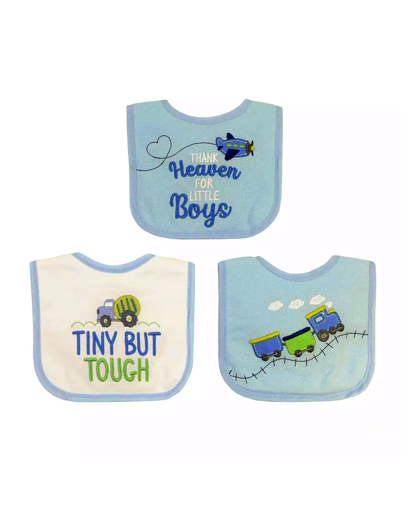 Zubaida's Soft, Absorbent & Adorable 3 Pcs Bibs Set