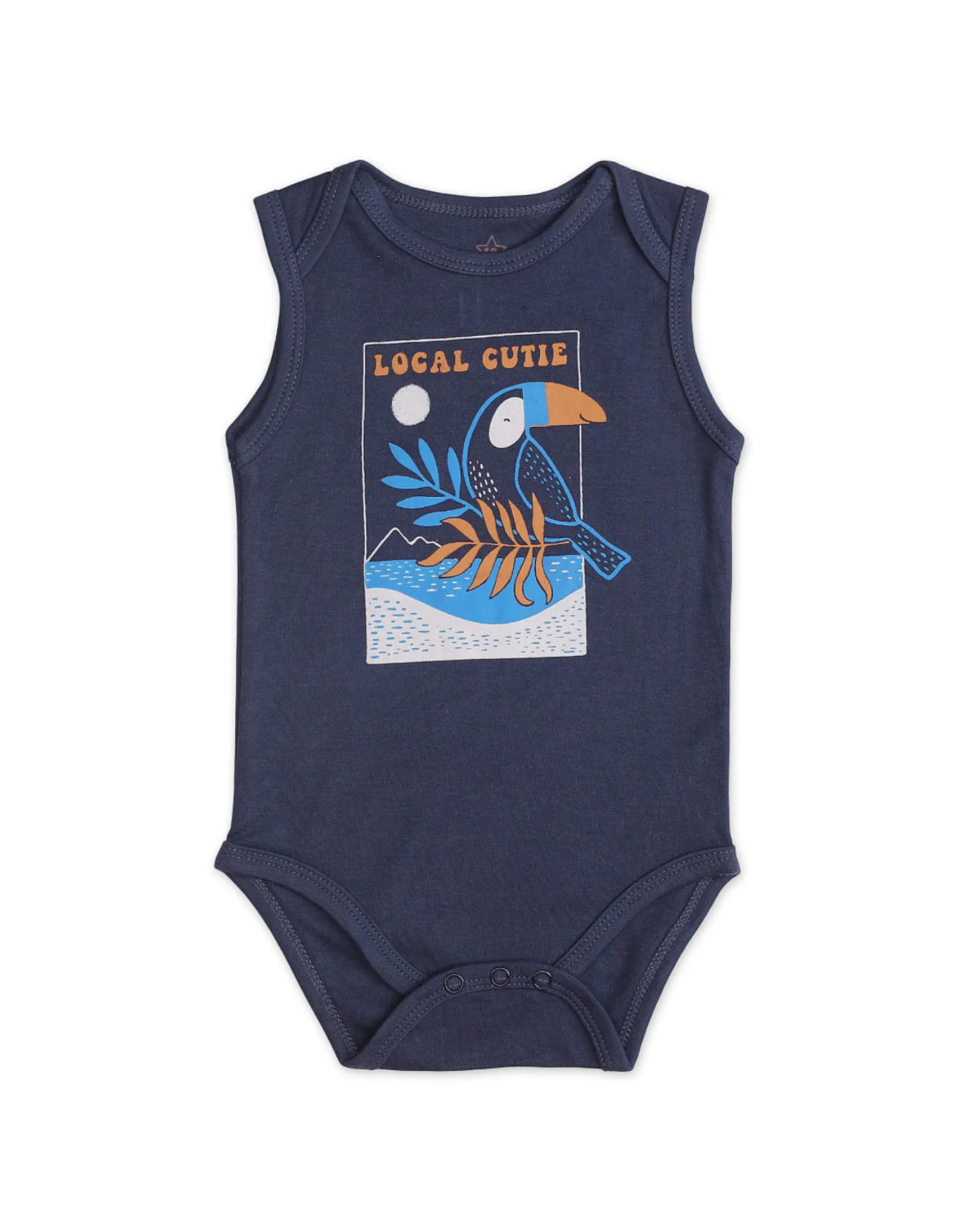 Zubaida's Rainforest 3 Pcs Bodysuit Set with a coordinating Hat - Image 3