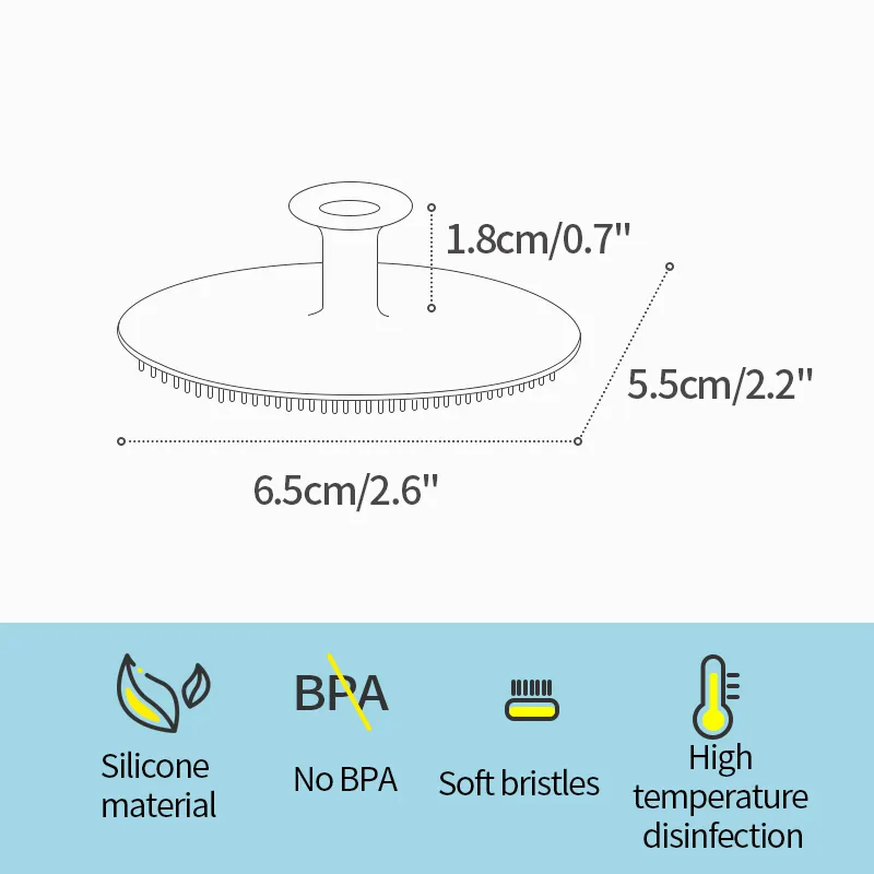 Zubaida's Silicone Baby Bath Brush - TGC-706 - Image 4