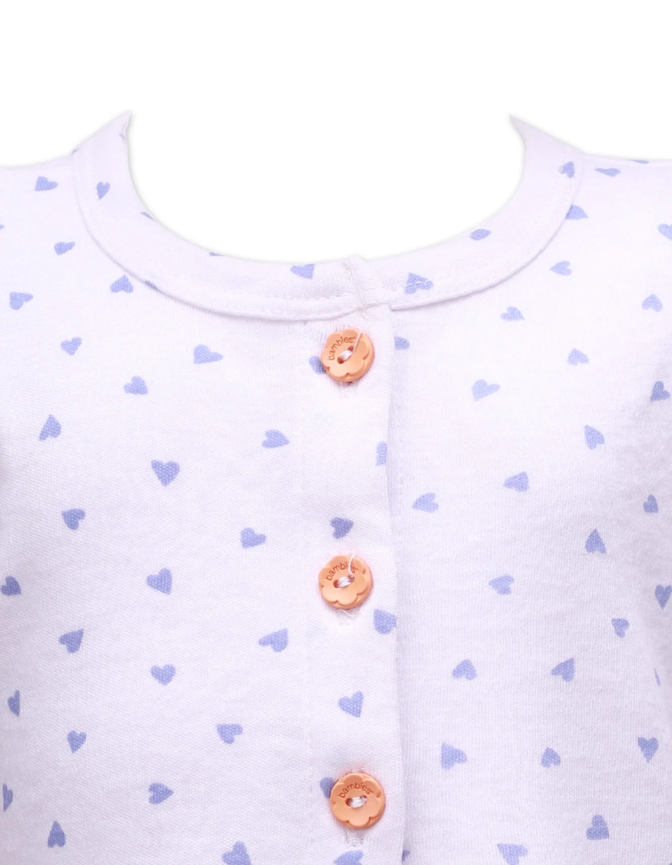 Zubaida's Short Sleeves Dress Heart Prints & Patch Pockets - Image 3