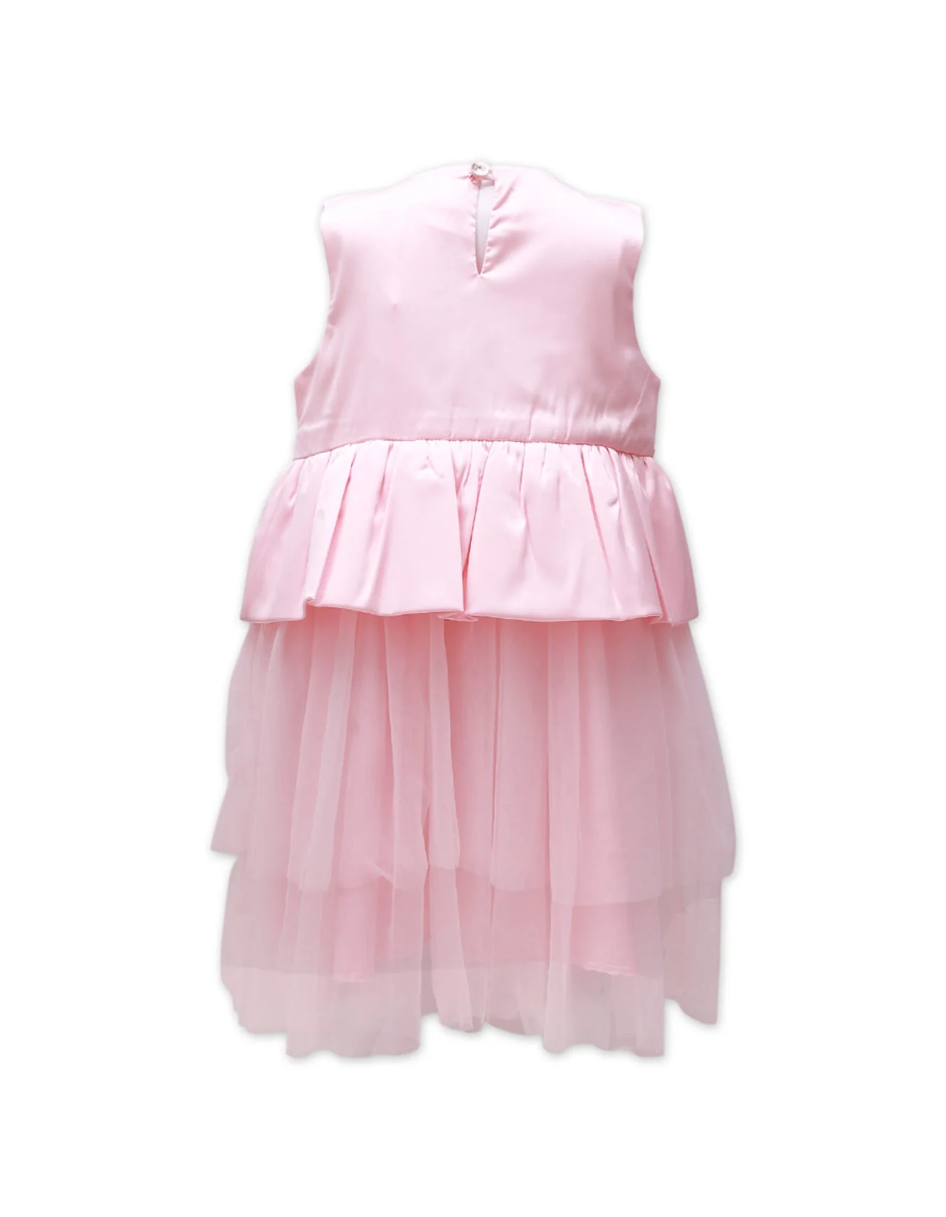 Zubaida's Formal Multi Layered Sleeveless Dress - Image 2