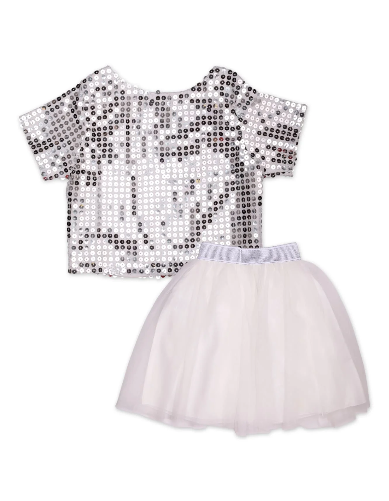 Zubaida's Shimmery Top & Skirt 2 Pcs Suit Set