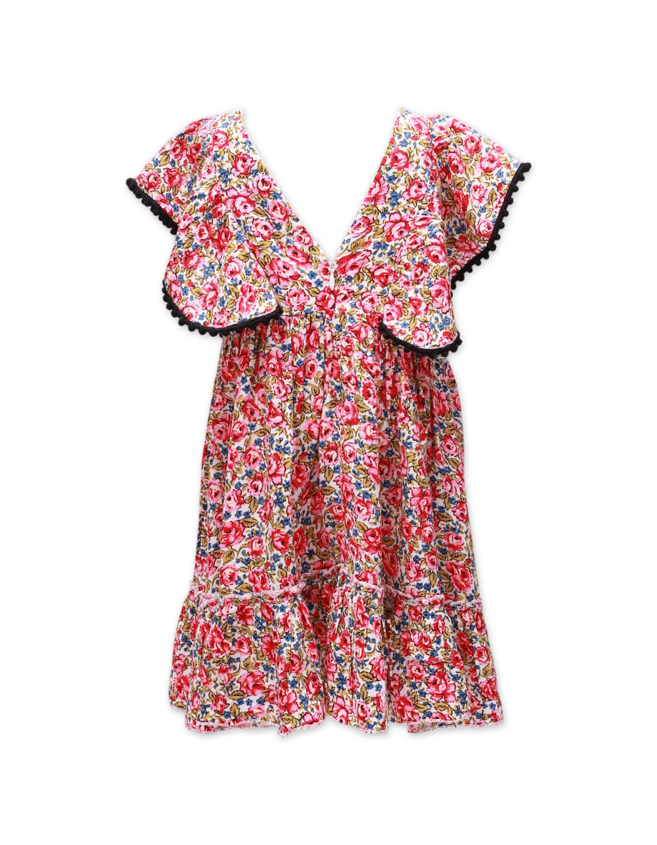 Zubaida's Floral Ruffle Dress - Image 3