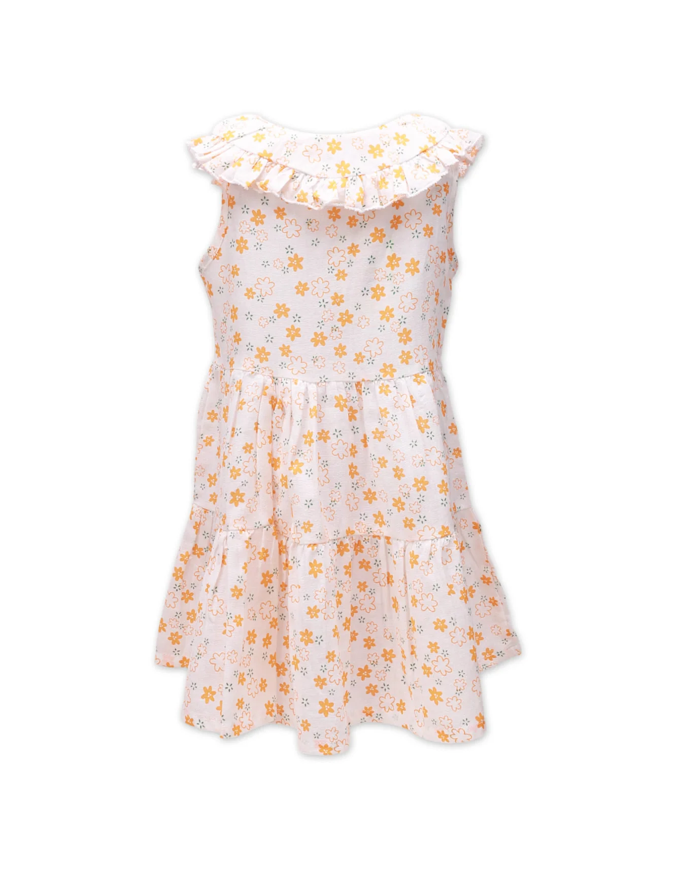 Zubaida's Sleeveless Floral Dress - Image 3
