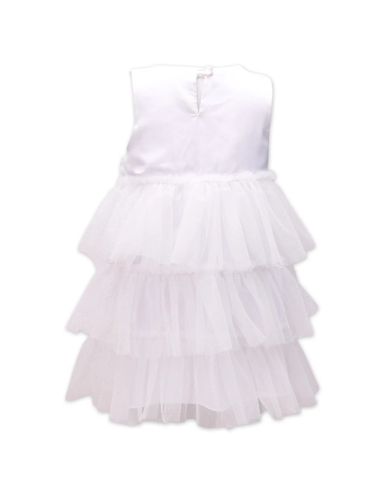 Zubaida's Formal Multi Layered Sleeveless Dress - Image 3