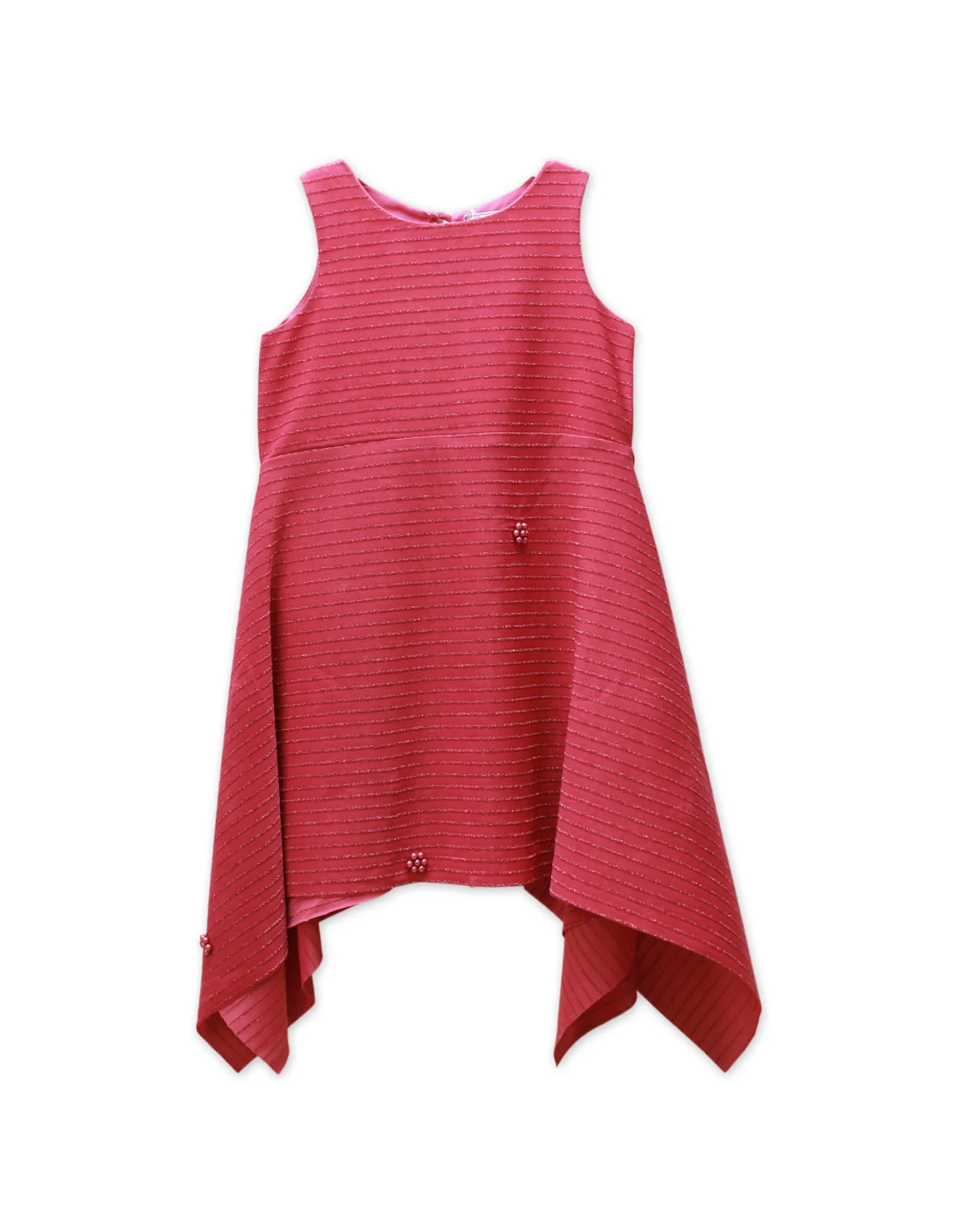 Zubaida's Sleeveless Asymmetrical Dress