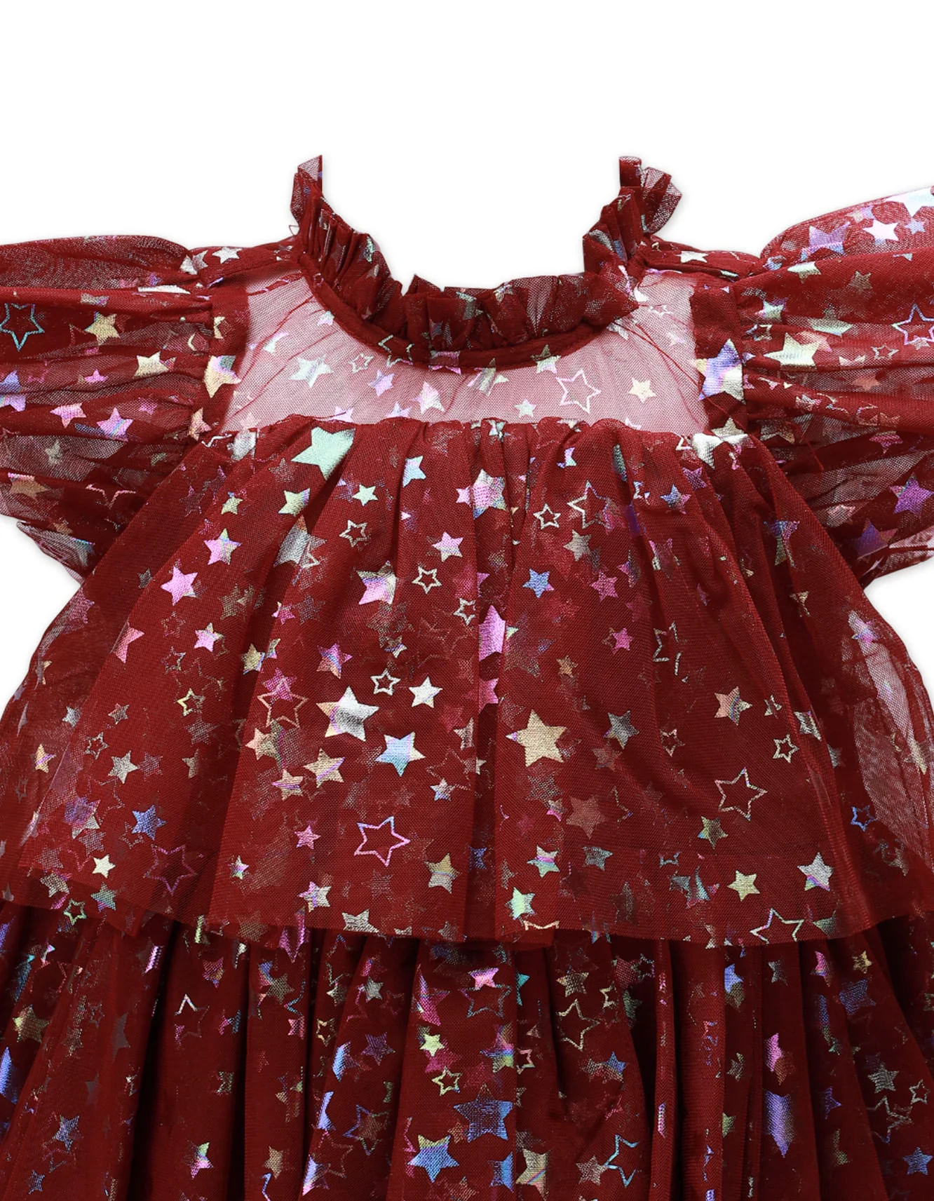 Zubaida's Shimmery Formal Tulle Dress - Image 3