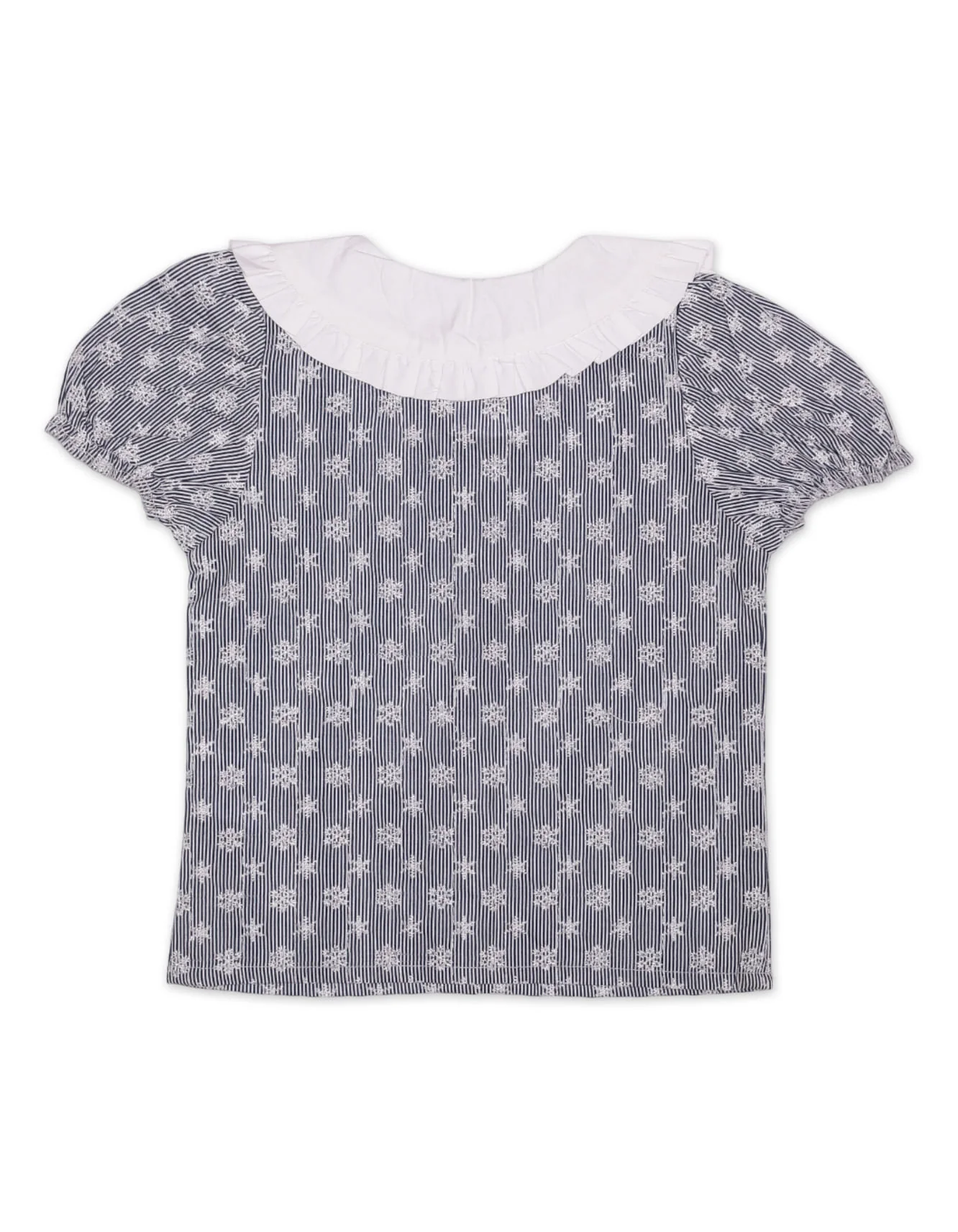 Zubaida's Ruffle Collar & Front Button-Down Top - Image 2