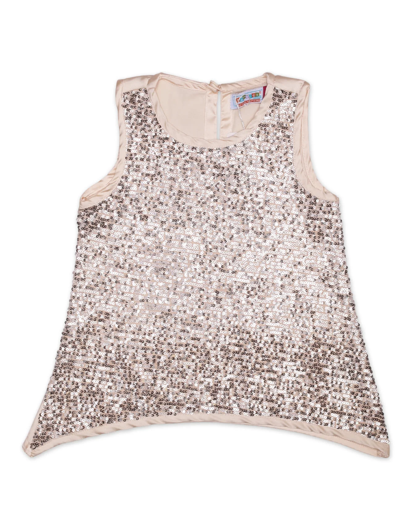 Zubaida's Sleeveless Dazzling Sequin Party Top