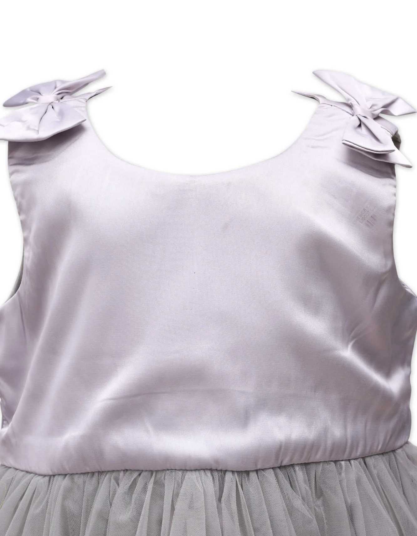 Zubaida's Fancy Satin & Tulle Dress - Image 3