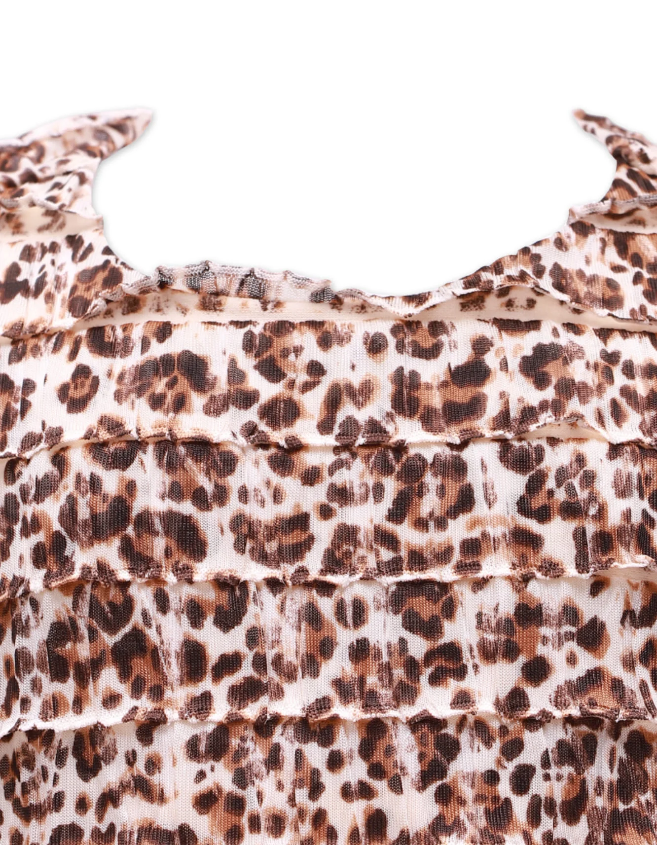Zubaida's Leapord Print Multi-layered Dress - Image 2