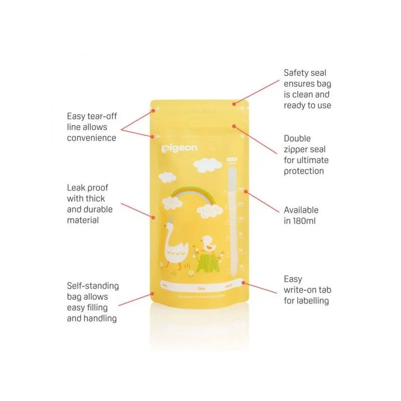 Zubaida's Pigeon Breastmilk Storage Bags 180ml - A79321 - Image 2