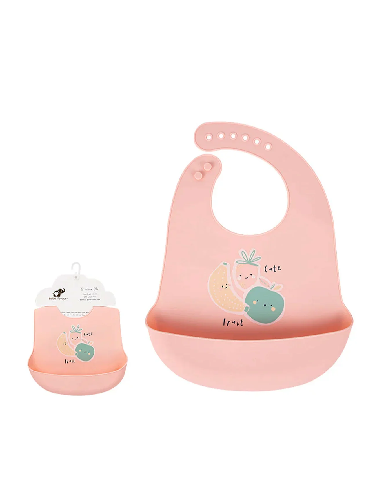 Zubaida's Adjustable Silicone Bib with Wide Catch Pocket - Image 2